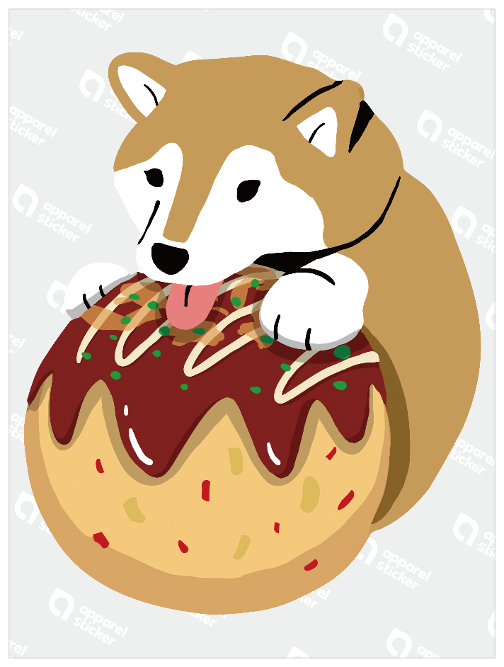 食べ物動物_たこ焼きシバ