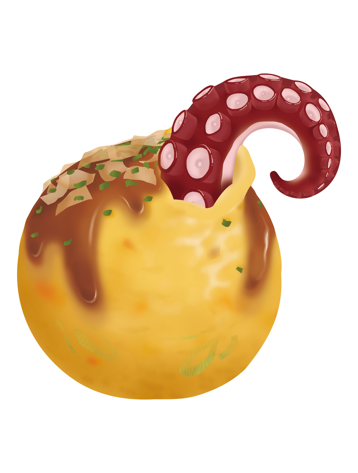 おにぎり_たこ焼きタコ足