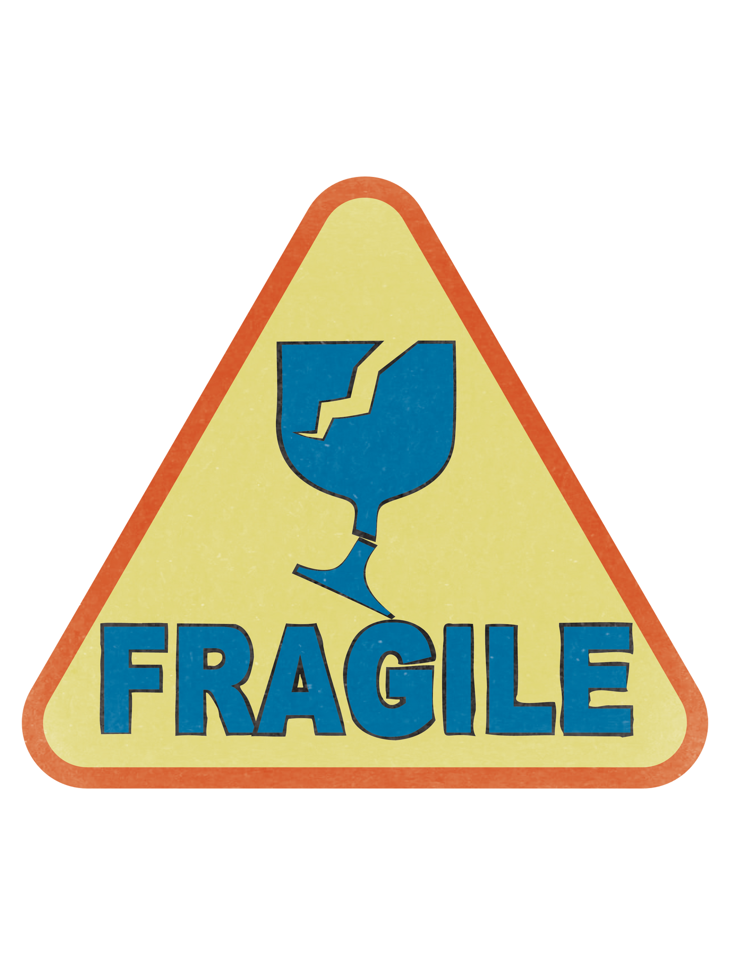 カラーシンプルステッカー_FRAGILE
