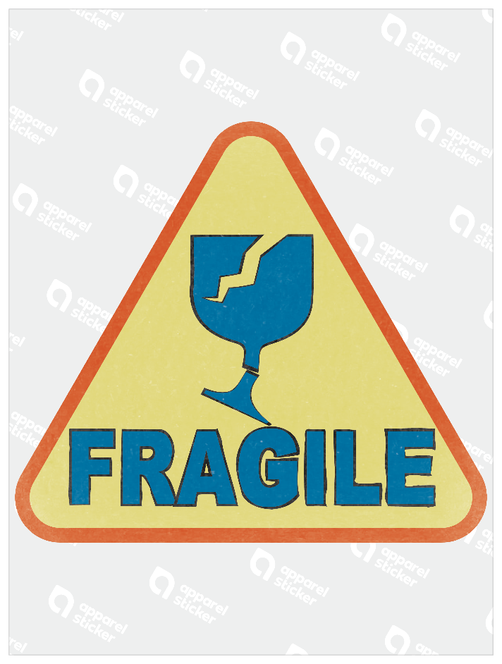 カラーシンプルステッカー_FRAGILE