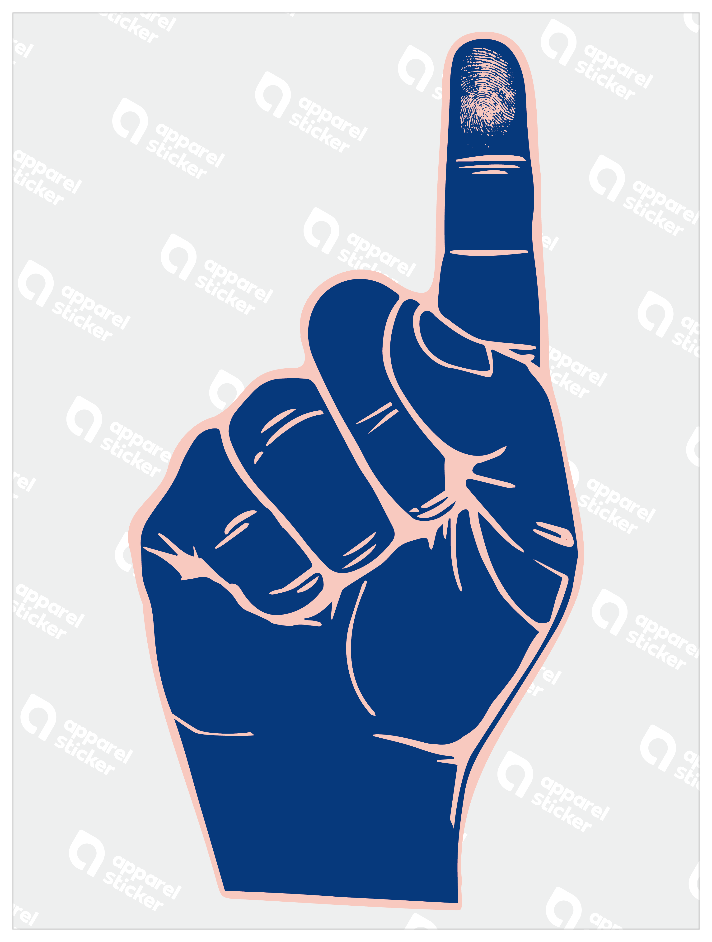 カラーシンプルステッカー_ONE_FINGER_PB