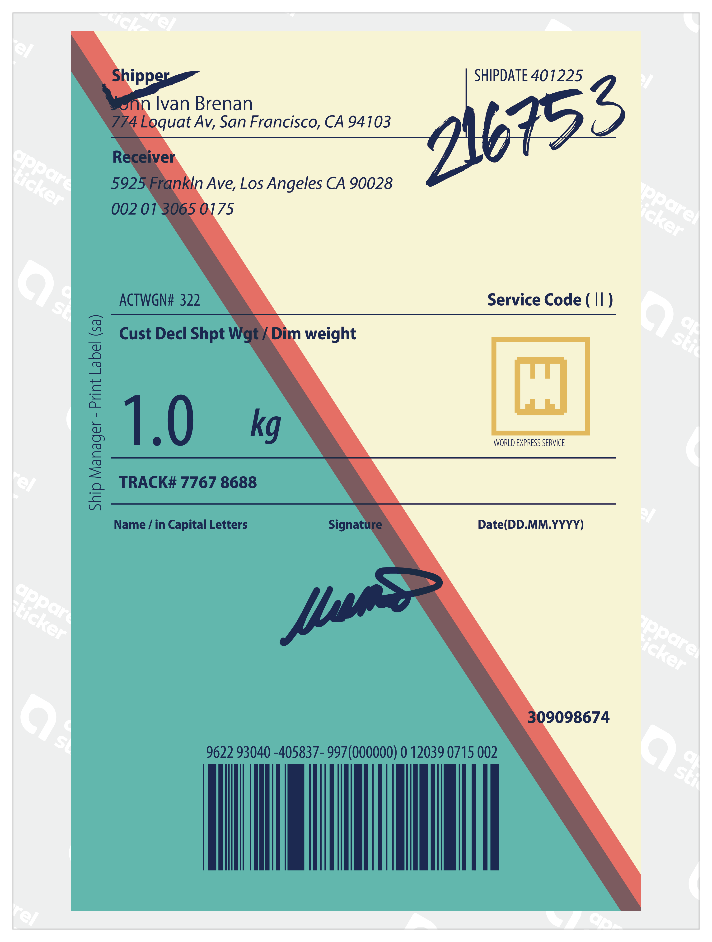 カラーシンプルステッカー_SHIPPING_LABEL