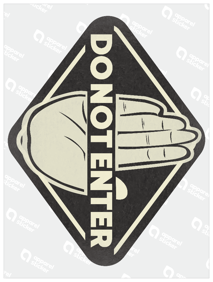 モノクロシンプルステッカー_DO_NOT_ENTER