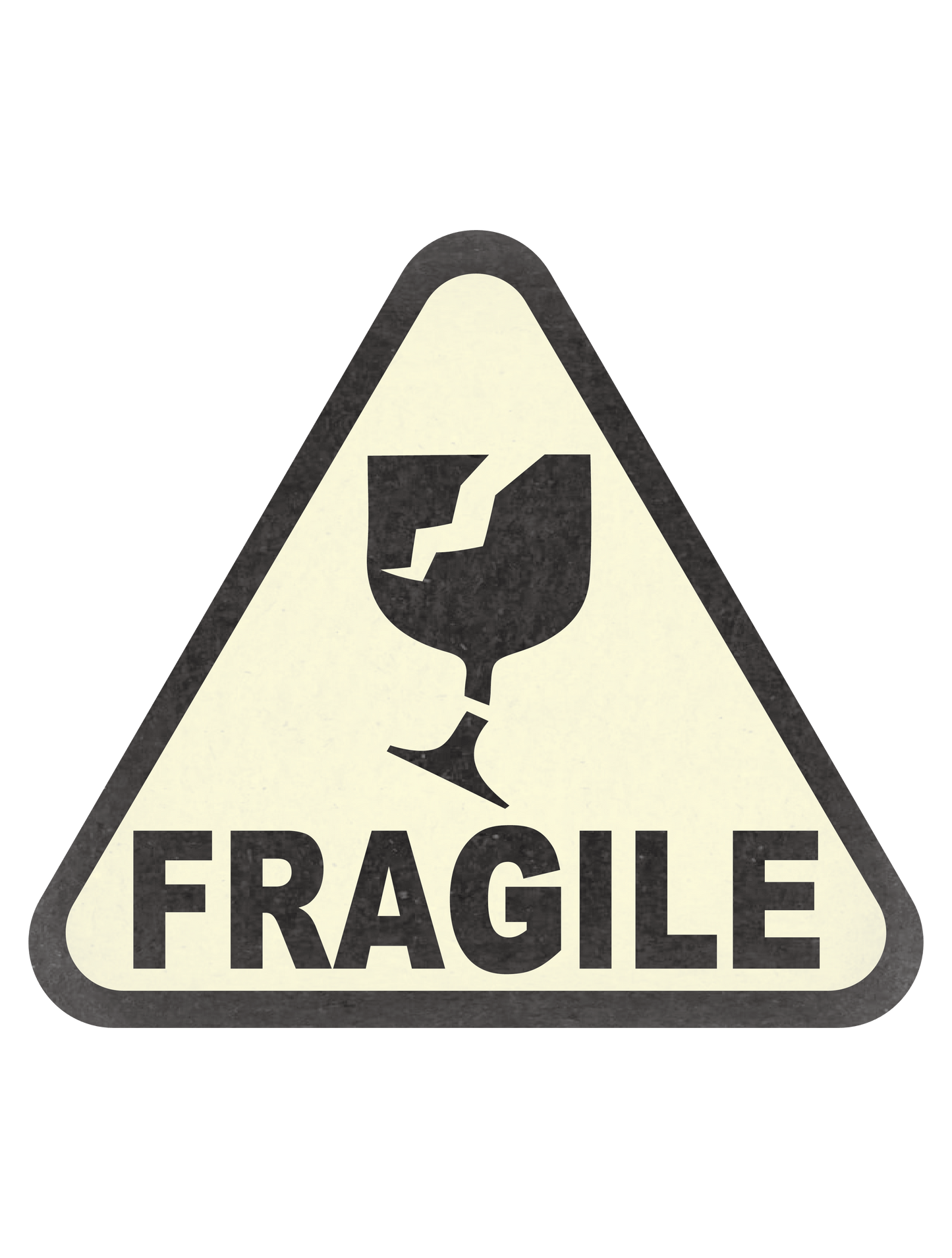 モノクロシンプルステッカー_FRAGILE