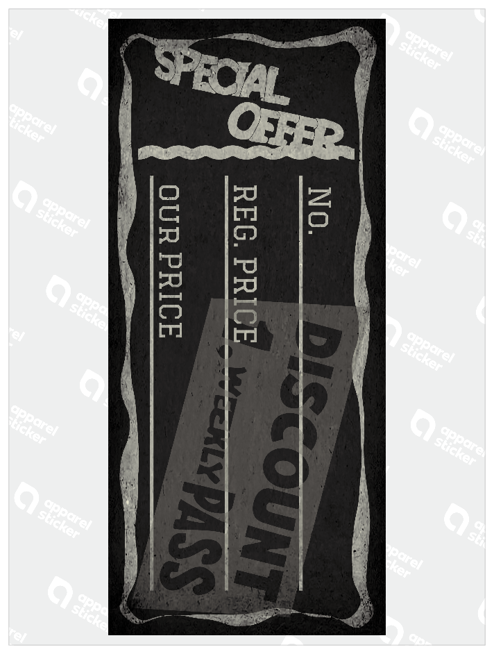 モノクロシンプルステッカー_SPECIAL_OFFER