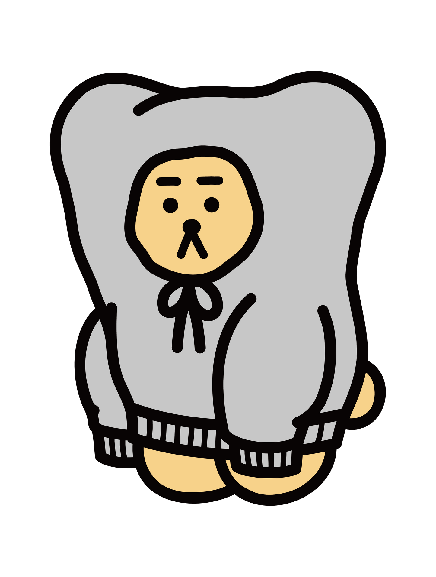 かたはばせまし_パーカー