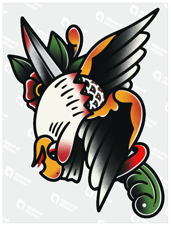 石川エリザ_ポップタトゥー_鷹ナイフ