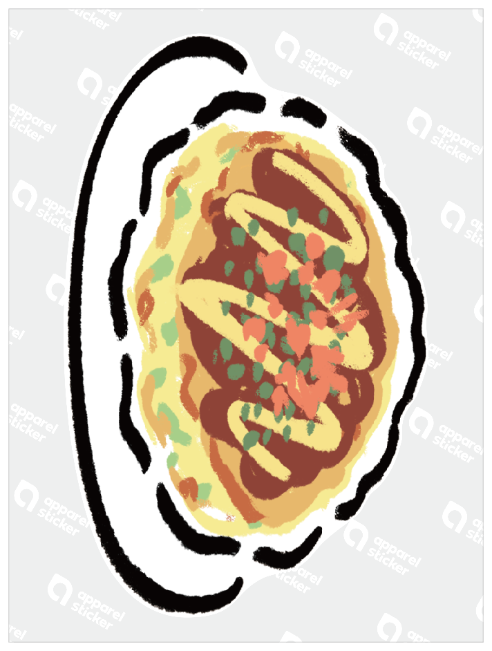 だびくん_お好み焼き