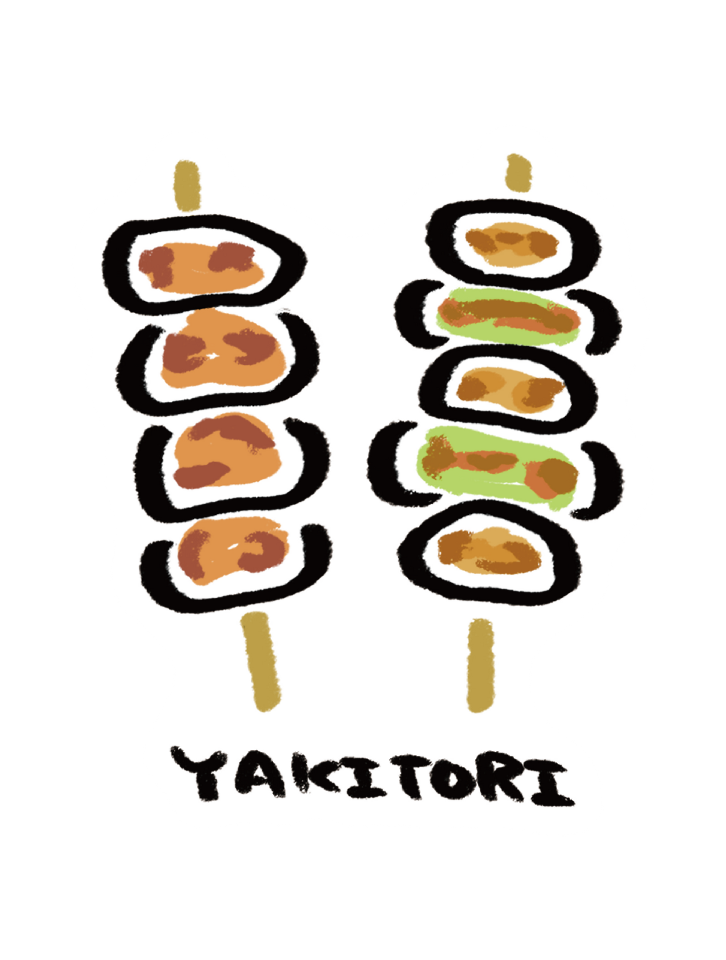 だびくん_文字焼き鳥