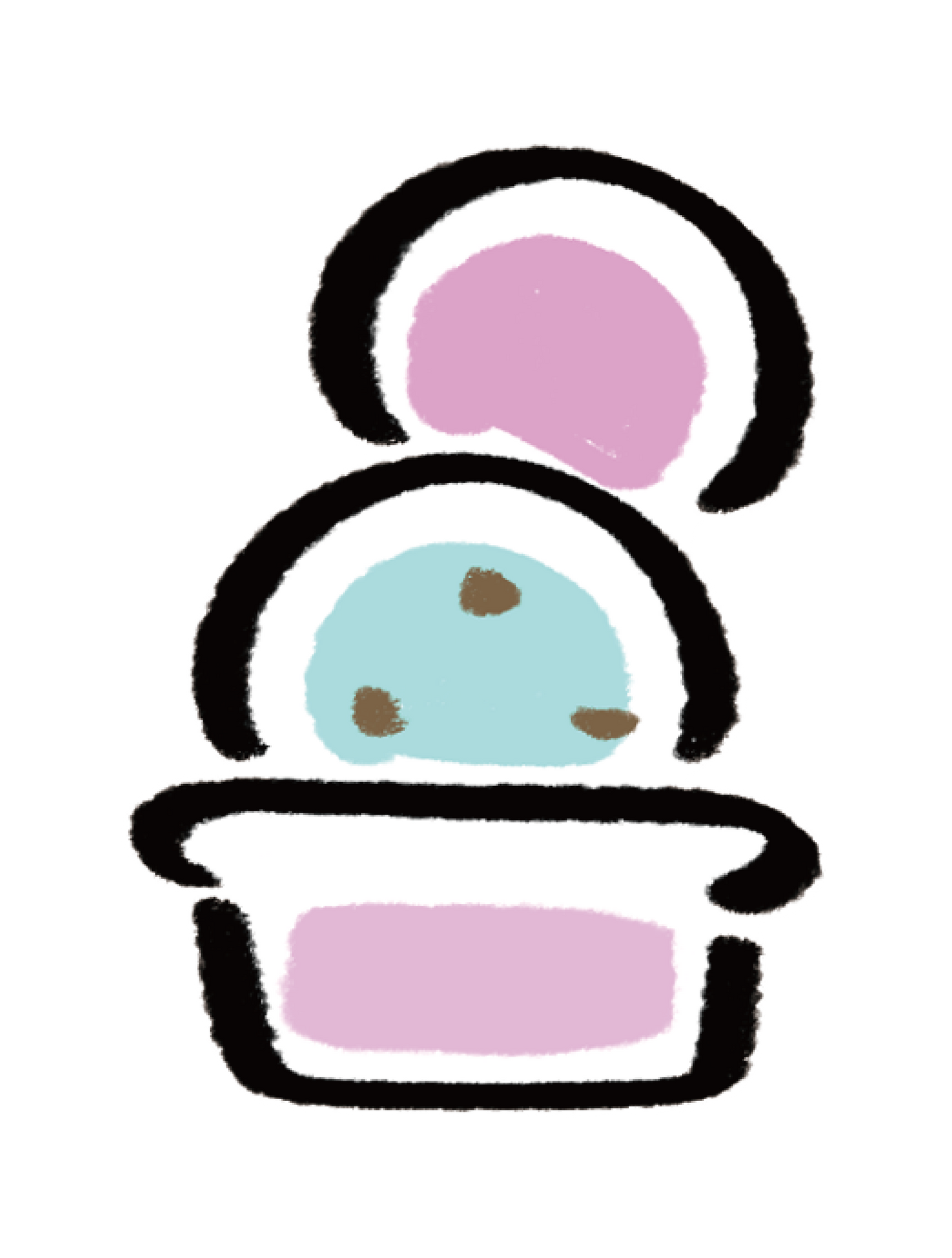だびくん_カップアイス