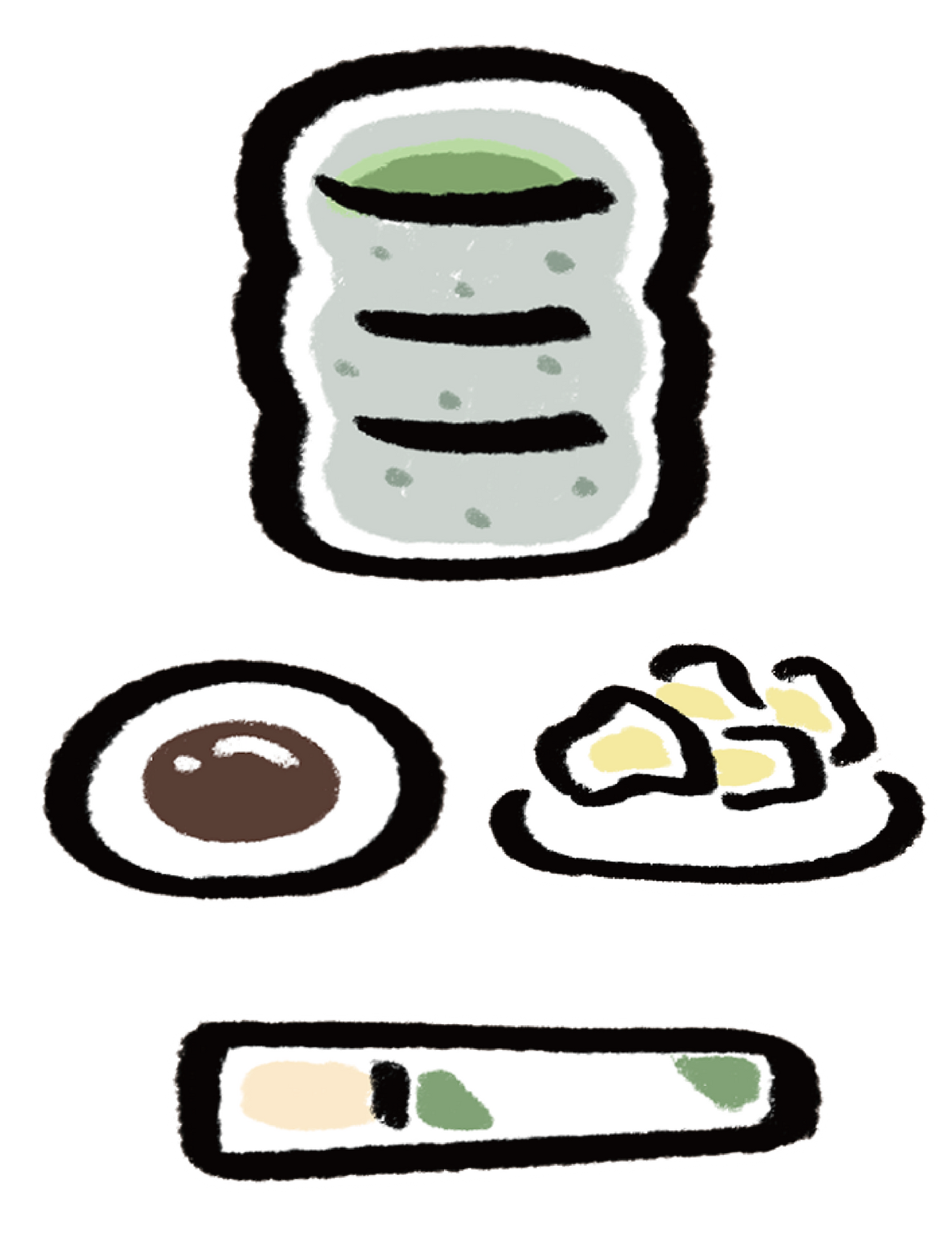 だびくん_お茶がりお箸醤油