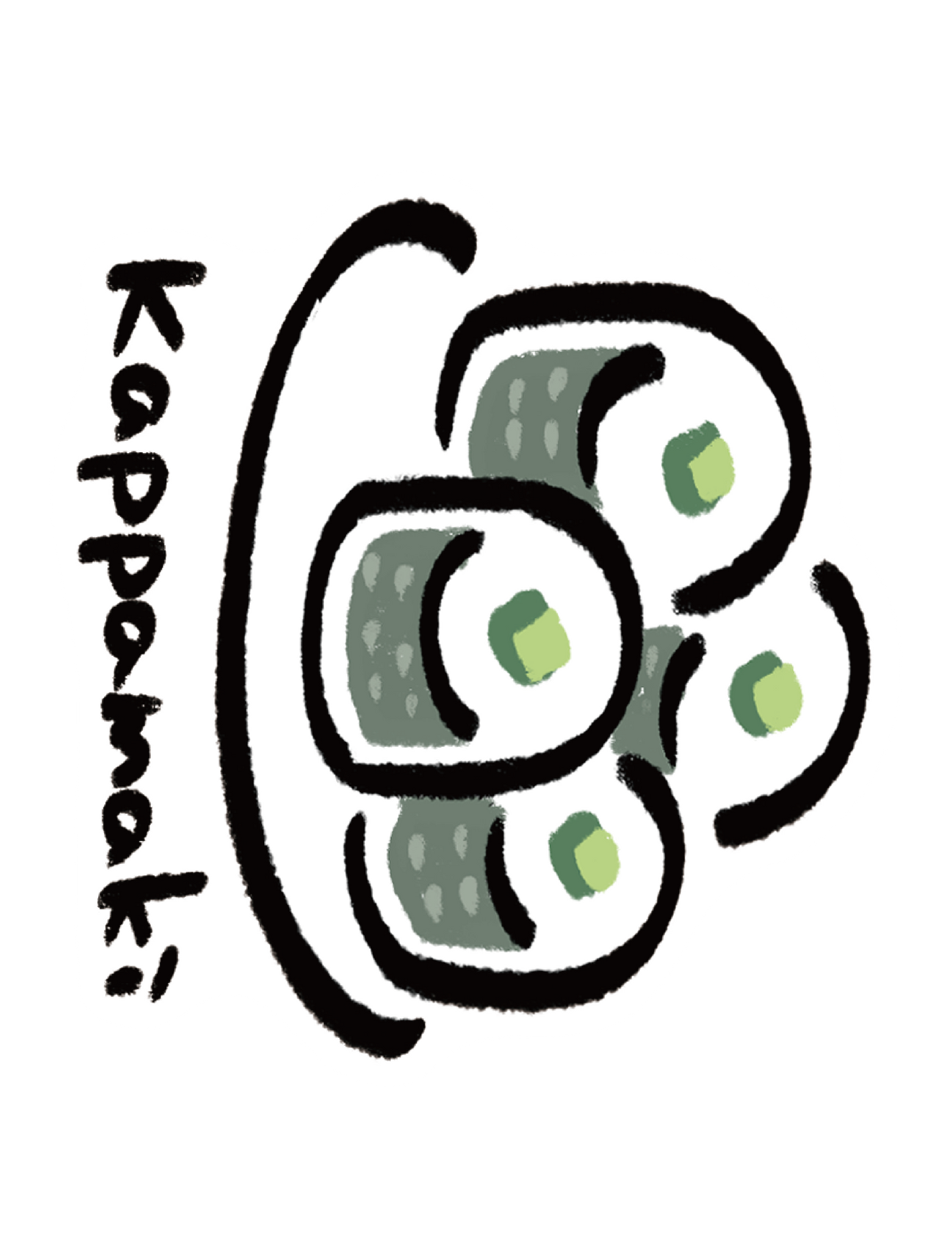 だびくん_文字河童まき