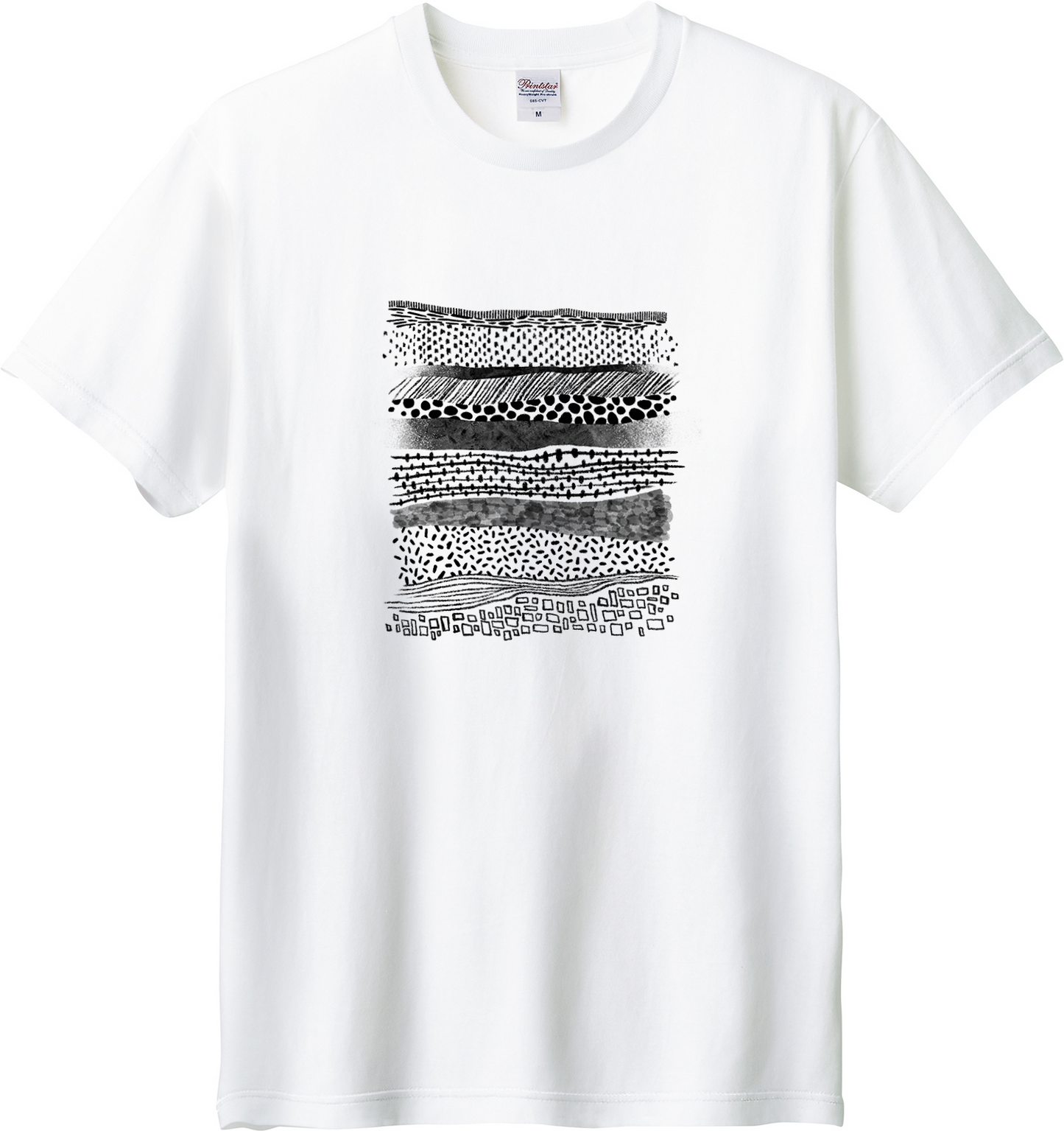化石_地層 半袖Tシャツ