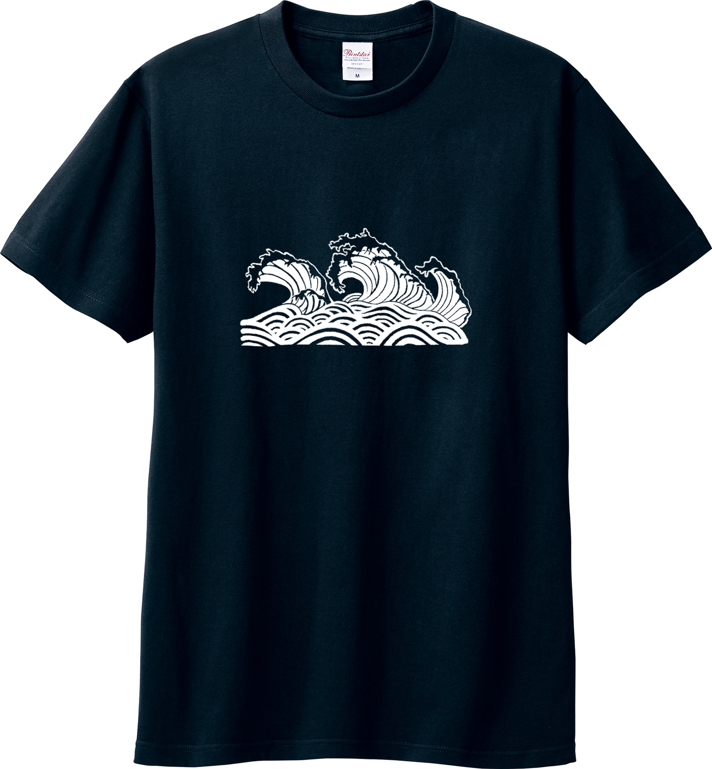 波乗り×波 半袖Tシャツ