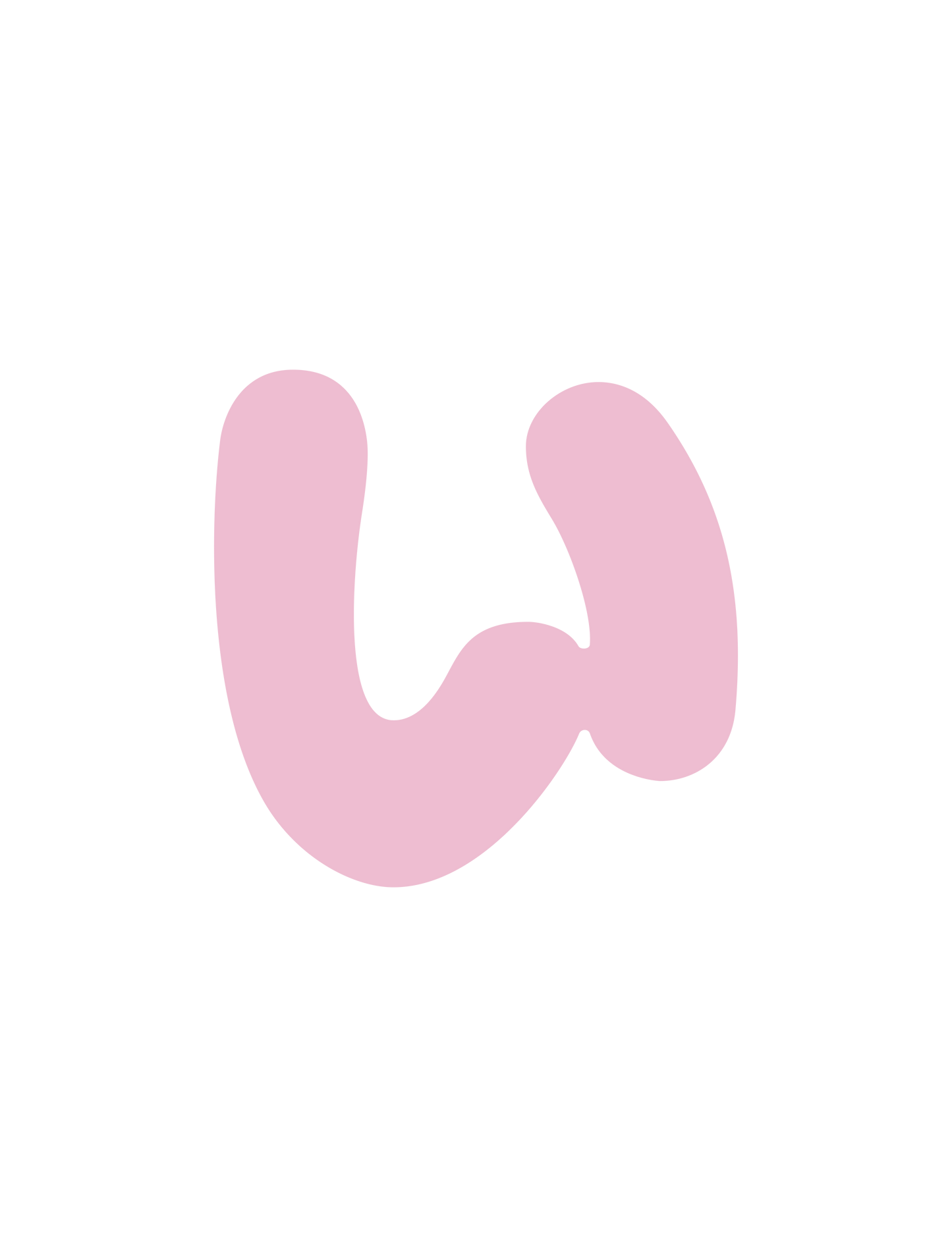ひらがなピンク_い