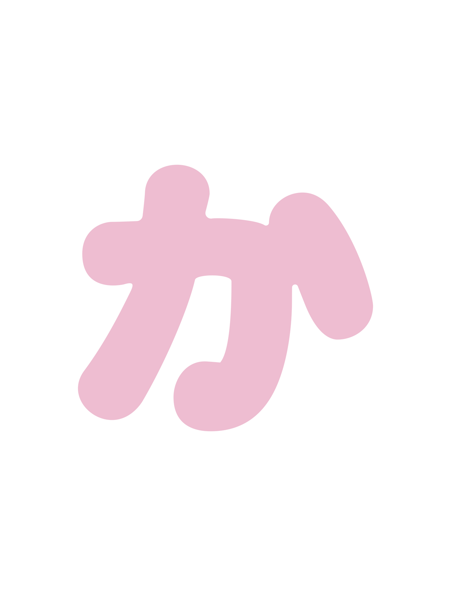 ひらがなピンク_か