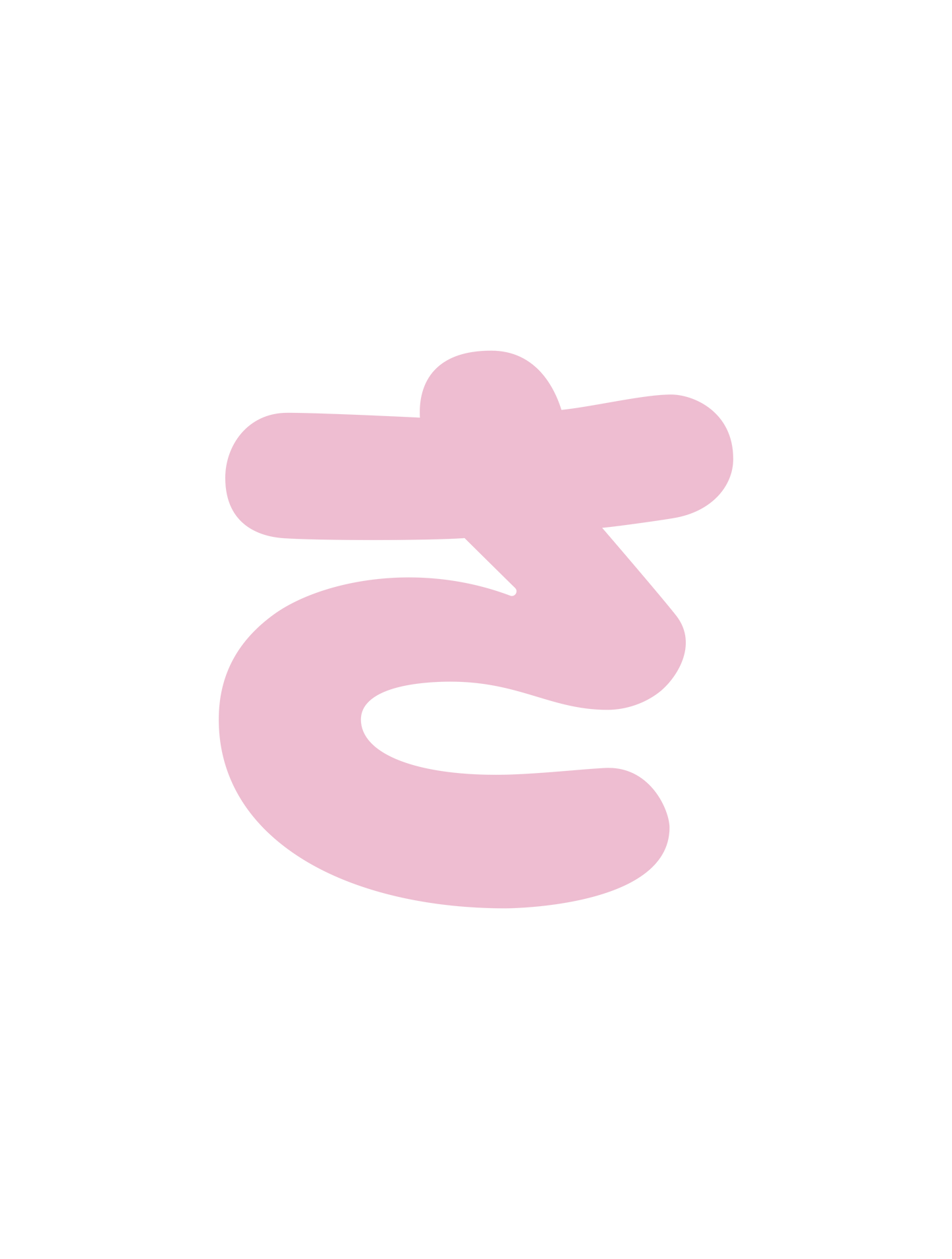 ひらがなピンク_さ