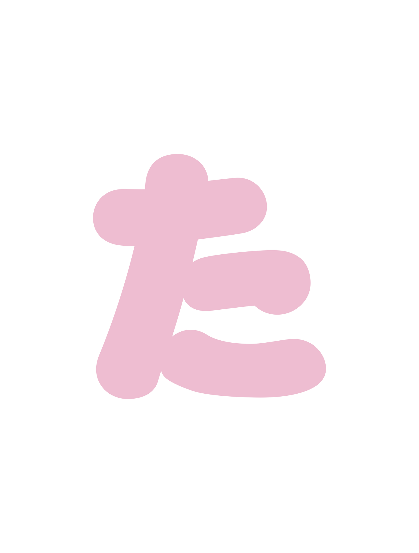 ひらがなピンク_た