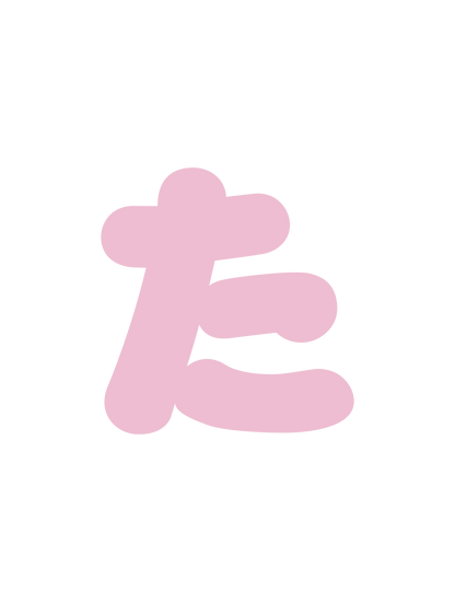 ひらがなピンク_た