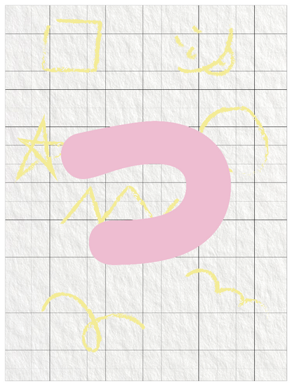 ひらがなピンク_つ