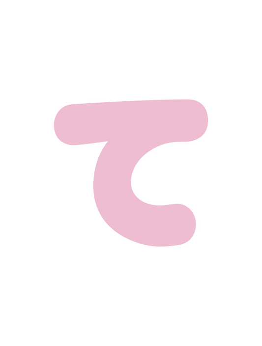 ひらがなピンク_て