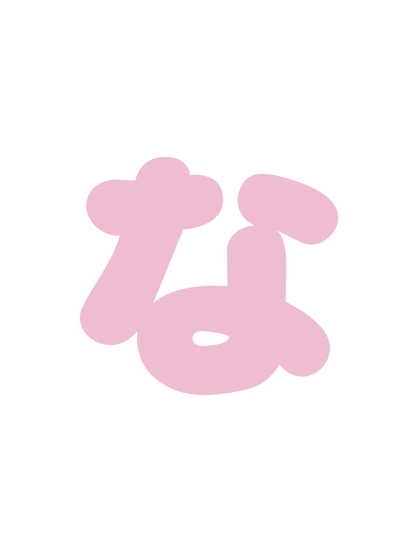 ひらがなピンク_な