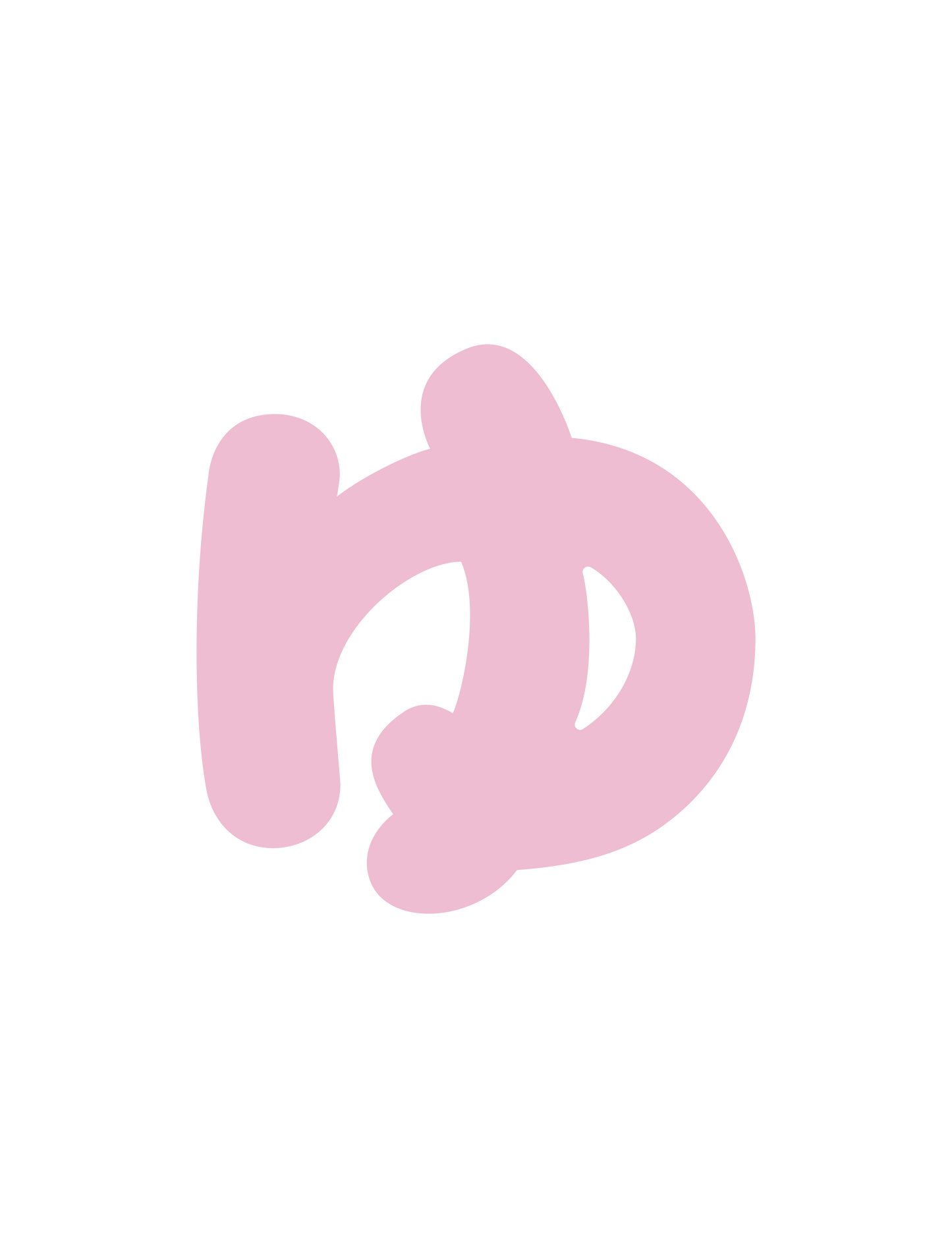 ひらがなピンク_ゆ