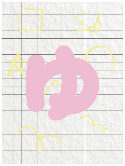 ひらがなピンク_ゆ