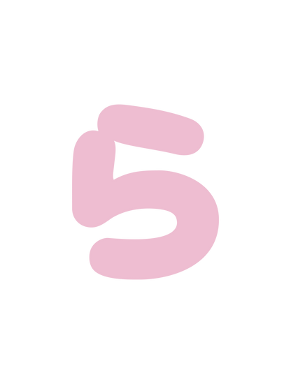 ひらがなピンク_ら