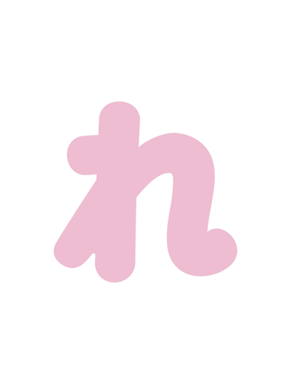 ひらがなピンク_れ