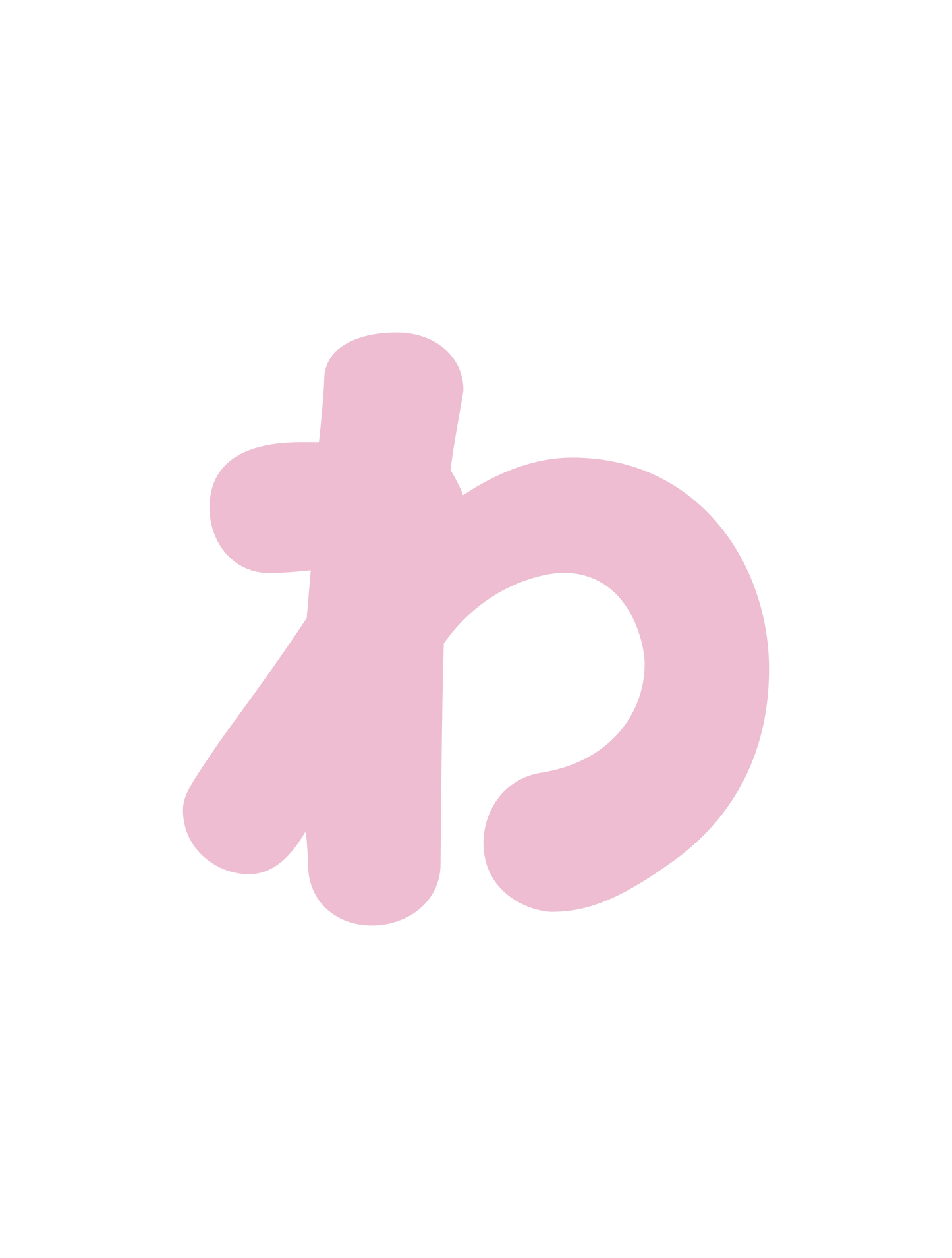 ひらがなピンク_わ