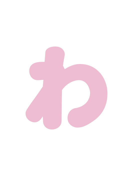 ひらがなピンク_わ