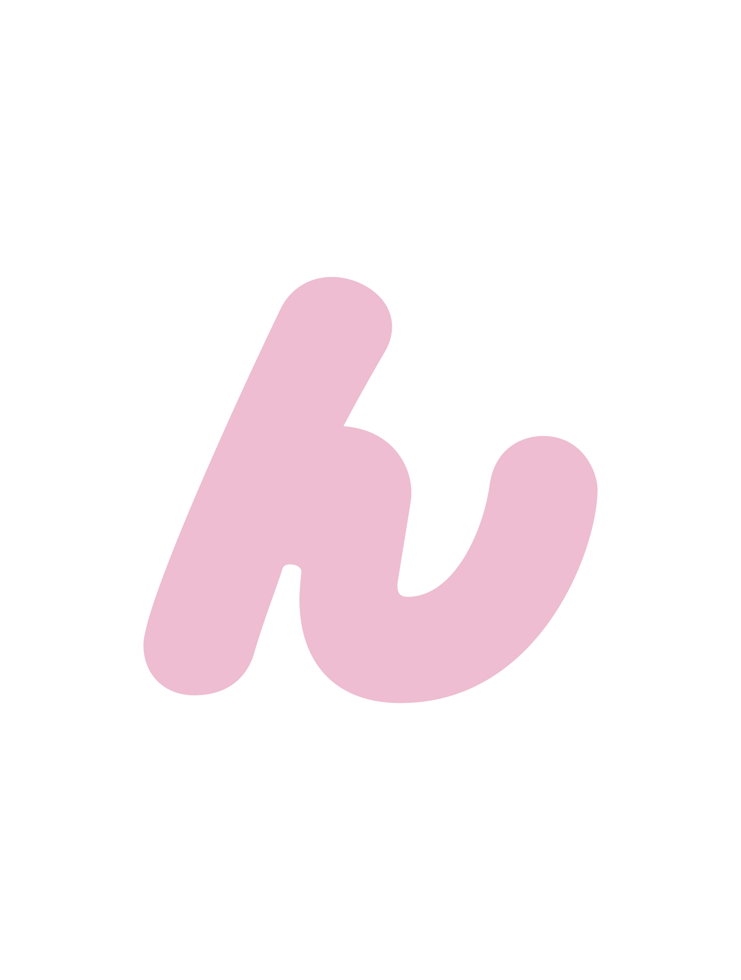 ひらがなピンク_ん