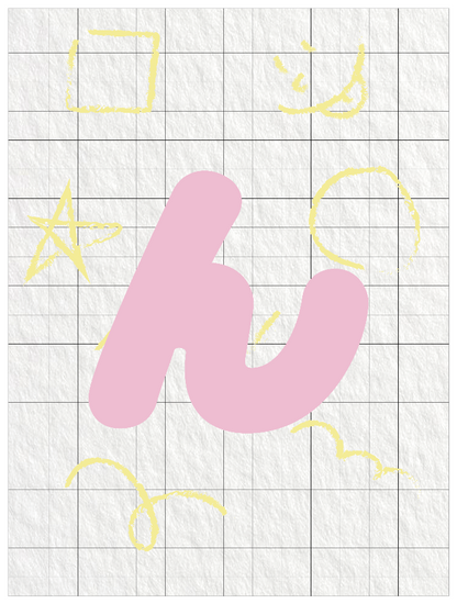 ひらがなピンク_ん