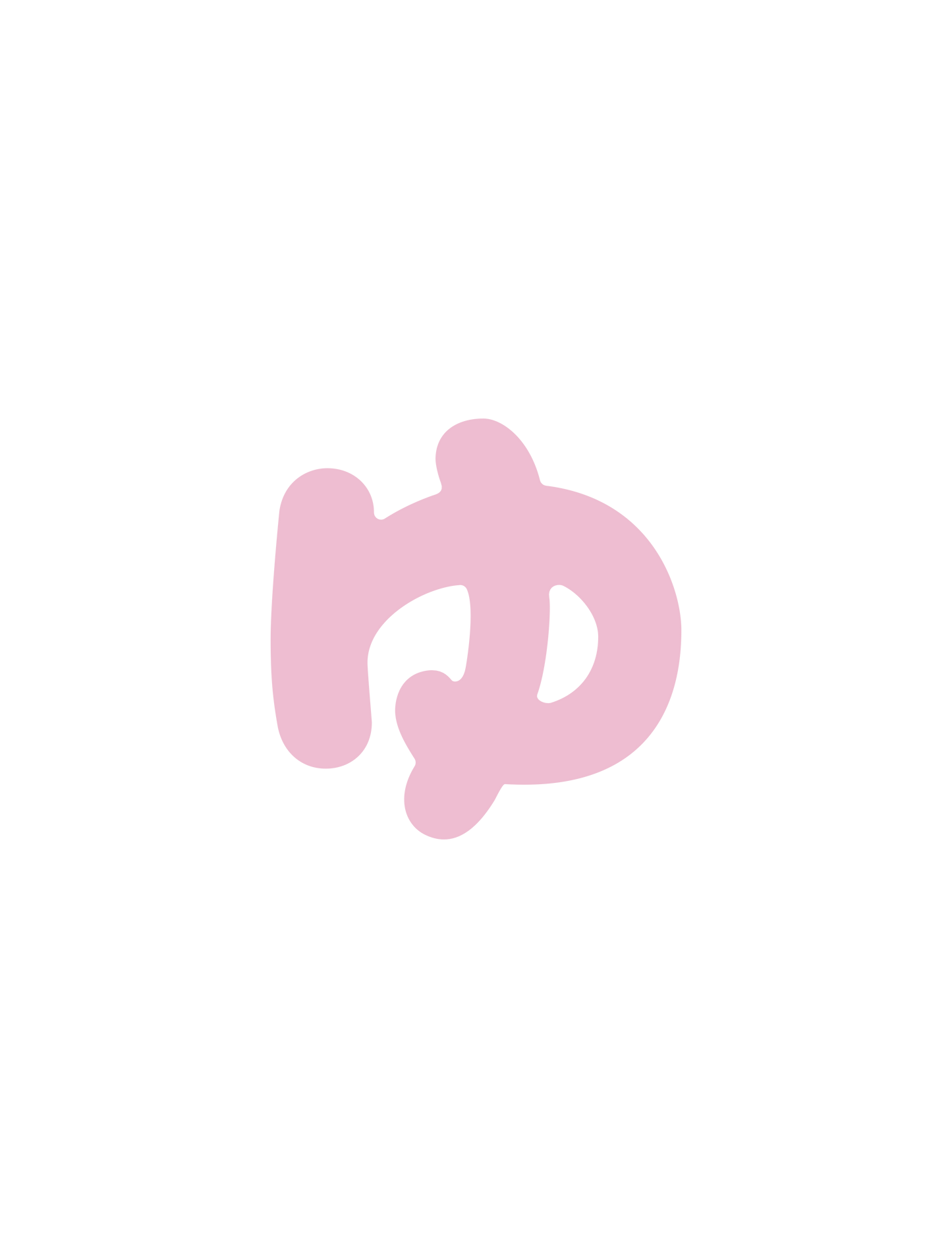 ひらがなピンク_小文字ゅ