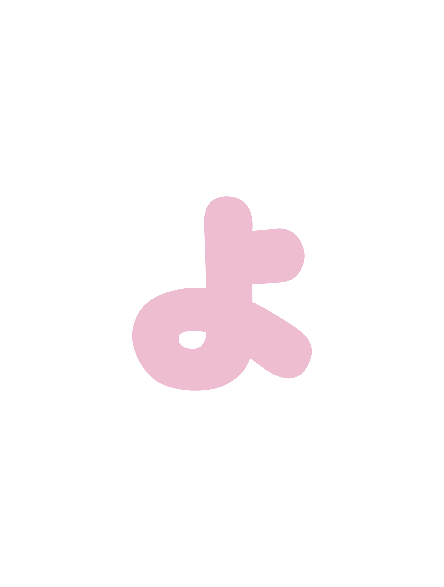 ひらがなピンク_小文字ょ