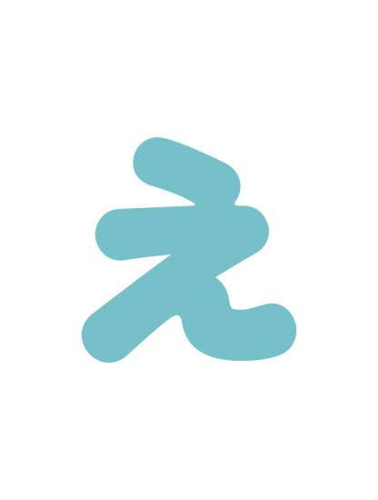 ひらがなブルー_え