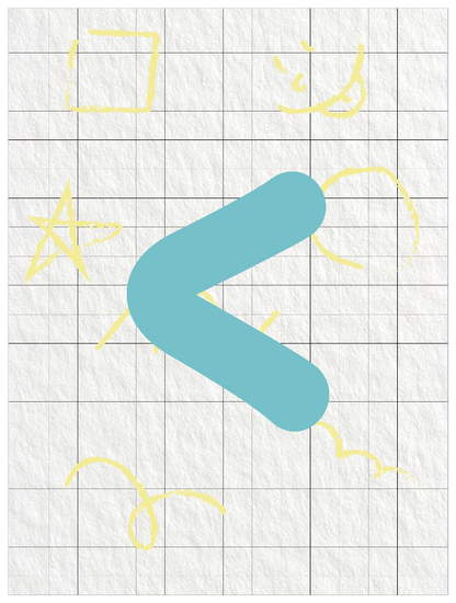 ひらがなブルー_く