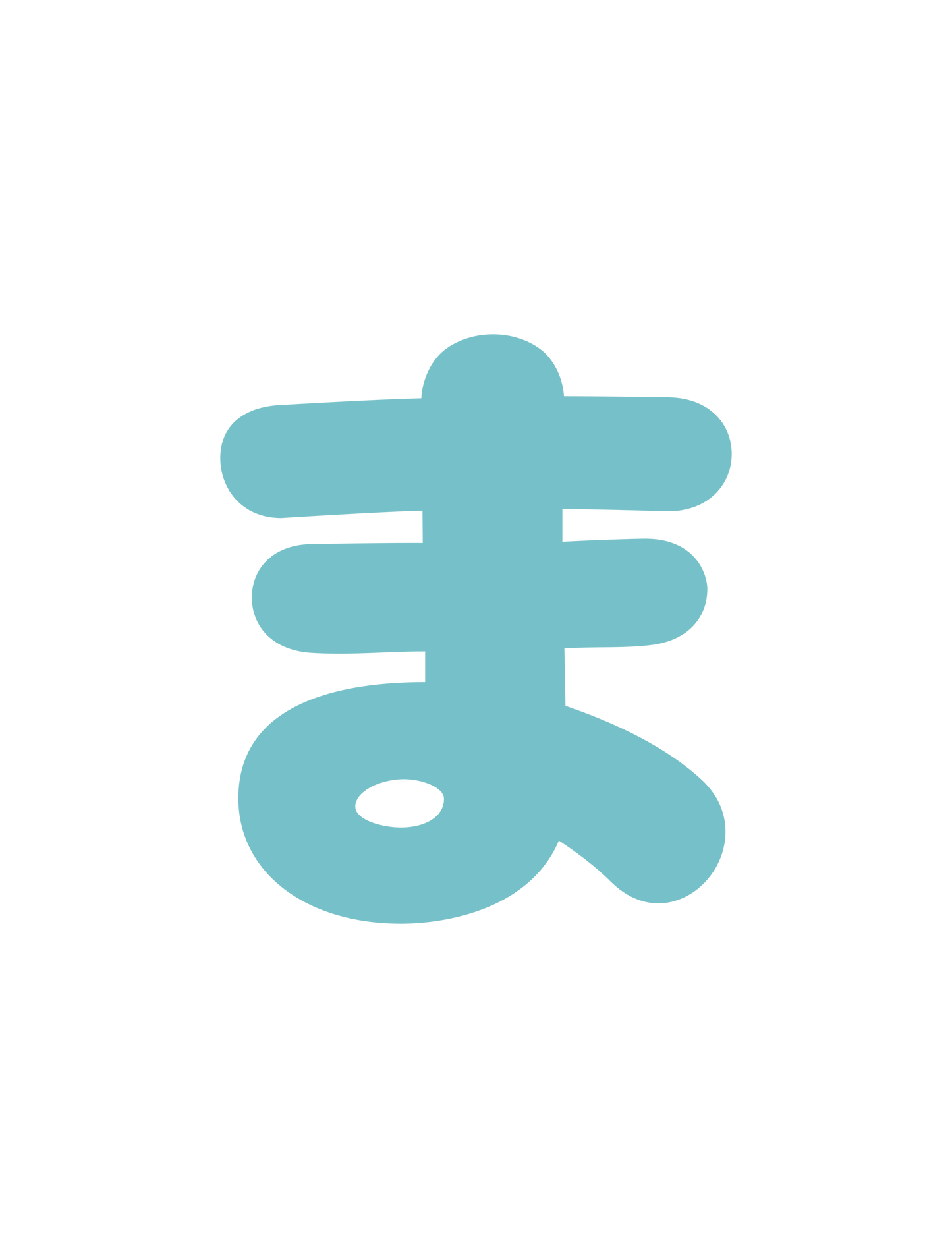 ひらがなブルー_ま