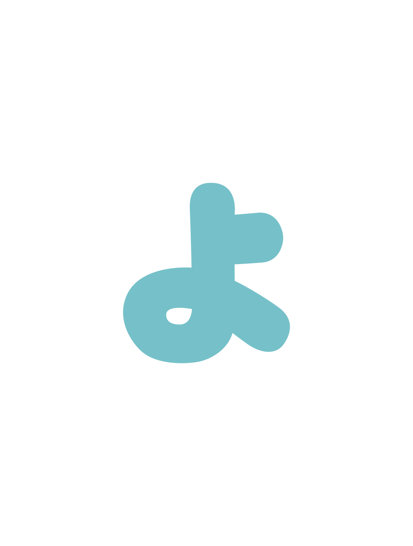 ひらがなブルー_小文字ょ