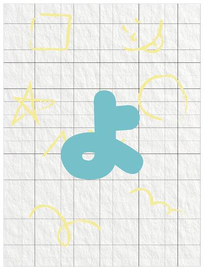 ひらがなブルー_小文字ょ