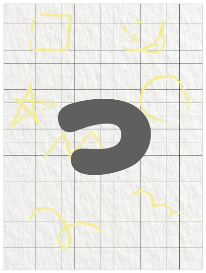 ひらがなグレー_小文字っ