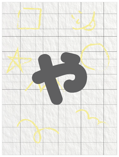 ひらがなグレー_小文字ゃ