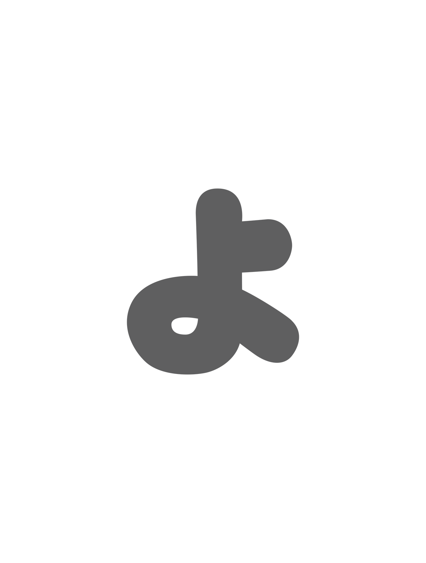 ひらがなグレー_小文字ょ