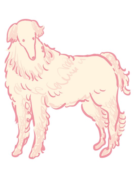 おしゃれ犬_ボルゾイ