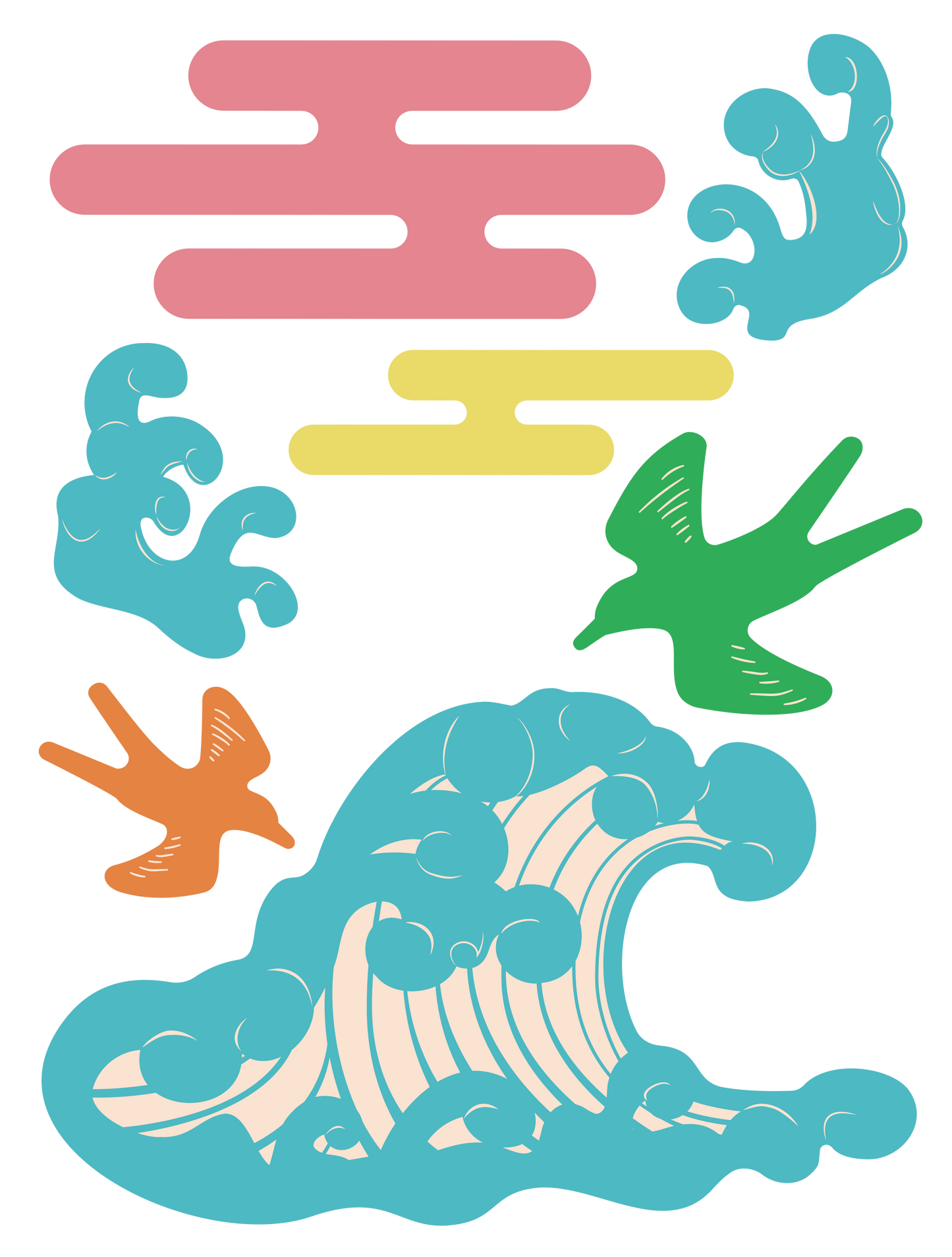 和装飾_波ポップ
