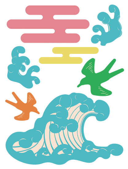 和装飾_波ポップ