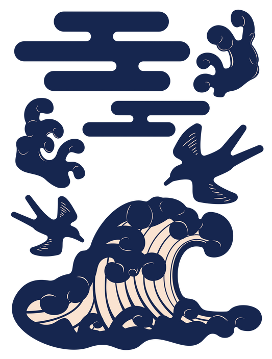 和装飾_波
