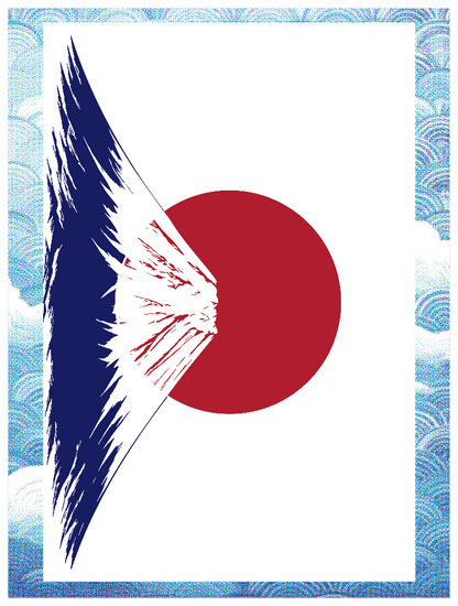 日本国旗_富士山