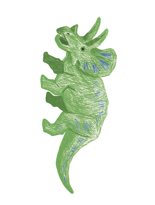 恐竜_トリケラトプスB
